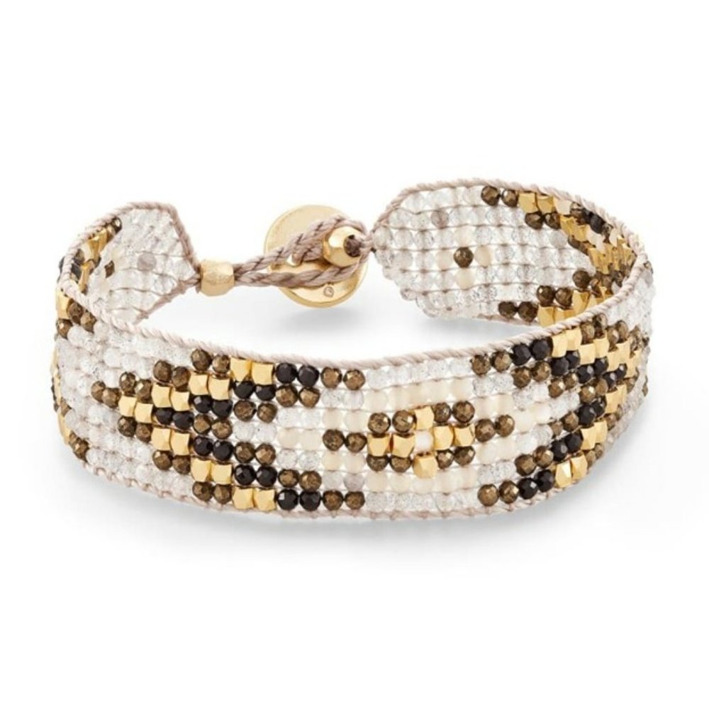 KENDRA SCOTT • Britt Gold Beaded Bracelet in Neutral Mix* - Picture 4 of 10